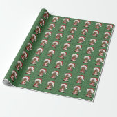 Kerstmannetje (Versie 2) Cadeaupapier (Uitgerold)