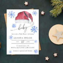 Kerstmannetje Winter babyshower