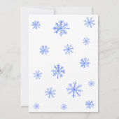 Kerstmannetje Winter babyshower Kaart (Achterkant)