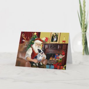 Kerstmannetje's Australische veehond (#1) Feestdagen Kaart