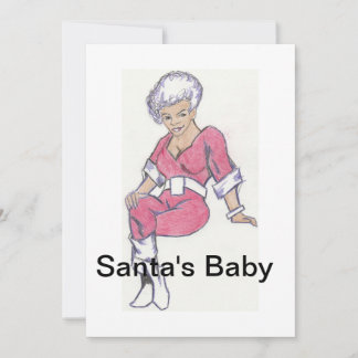 Kerstmannetje's Baby Feestdagenkaart