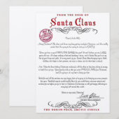 Kerstmannetje's Brief Kaart (Voorkant / Achterkant)