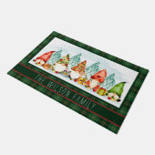 Kerstmannetjes deurmat (Schuin)