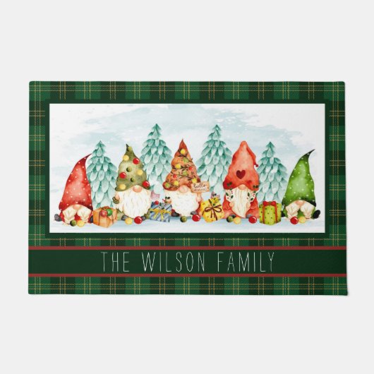 Kerstmannetjes deurmat (Voorkant)