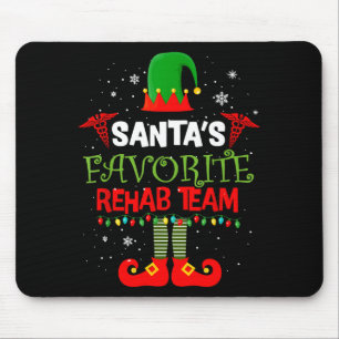 Kerstmannetjes favoriete revalidatieteam Elf fysie Muismat