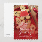 Kerstmannetjes Feestdagenkaart (Voorkant / Achterkant)