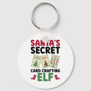 Kerstmannetje's Geheime Kaart Knutsel Elf - Kaart  Sleutelhanger