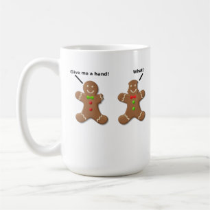 Kerstmannetjes Geven Me Een Hand Man Fun T-shirt Koffiemok