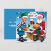 Kerstmannetje's Greggs Feestdagenkaart (Voorkant / Achterkant)