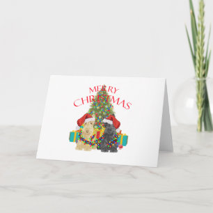 Kerstmannetje's Helpers Feestdagen Kaart