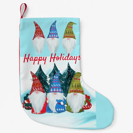 Kerstmannetjes Kabouters Kleine Kerstsok (Voorkant)