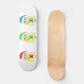 Kerstmannetjes kleine helpers   persoonlijk skateboard (Voorkant)