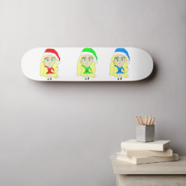 Kerstmannetjes kleine helpers   persoonlijk skateboard