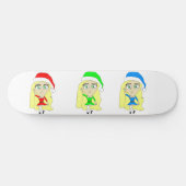 Kerstmannetjes kleine helpers   persoonlijk skateboard (Horizontaal)