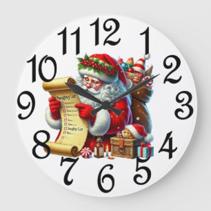 Kerstmannetjes lijst grote klok