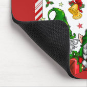 Kerstmannetjes met Sinterklaas Muismat (Hoek)