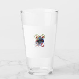 Kerstmannetjes op een sneeuwvlokkerhangertje glas