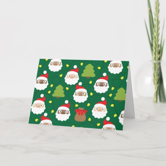 Kerstmannetjes Patroon Kaart (Voorkant)