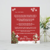 Kerstmannetjes persoonlijke brief aan uw kind Noor (Staand voorkant)