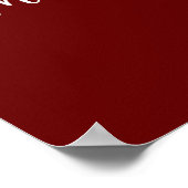 Kerstmannetjes Rood, Rustiek, Geruit, Trendy  Poster (Hoek)