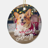 Kerstmannetjes schattige feestdagen ornament (Links)