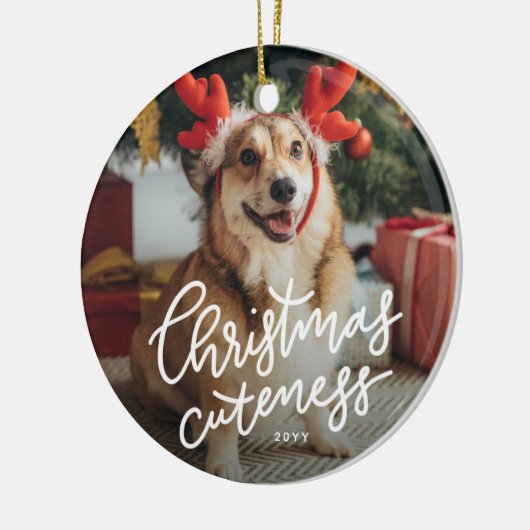 Kerstmannetjes schattige feestdagen ornament (Links)