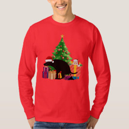 Kerstmannetje's Stiekeme Helper Kerstpoepende Hond T-shirt