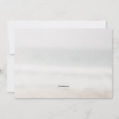 Kerstmannetje's strandstoel verhuizing bekendmakin aankondiging (Achterkant)