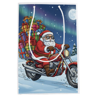 Kerstmannetje's verrassingszak medium cadeauzakje