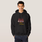 Kerstmannetjes voor mannen Zwart pullover trui met (Voorkant volledig)