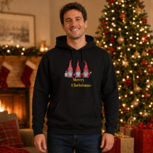 Kerstmannetjes voor mannen Zwart pullover trui met