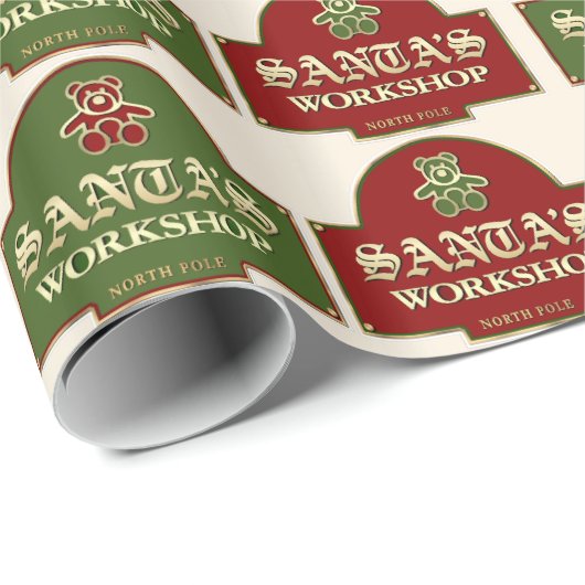 Kerstmannetjeswerkplaats Inpakpapier (Rol Hoek)