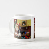 Kerstmanns 2 Cavalier Kings Charles Koffiemok (Voorkant links)