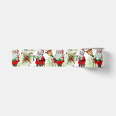 Kerstmanns antiek werkplaats grosgrain lint (Voorkant)