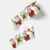 Kerstmanns antiek werkplaats grosgrain lint (Achterkant)
