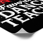 Kerstmanns favoriete dansleraar Funny Christmas ma Poster (Hoek)