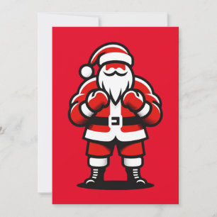 Kerstmanns Feestelijke Gevechtsnacht - Grappige Va Feestdagenkaart