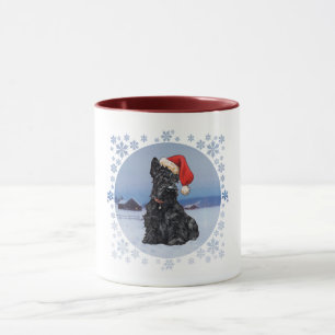 Kerstmanns Helper Schotse Terrier Mok