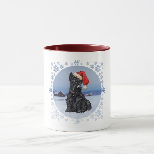 Kerstmanns Helper Schotse Terrier Mok (Midden)