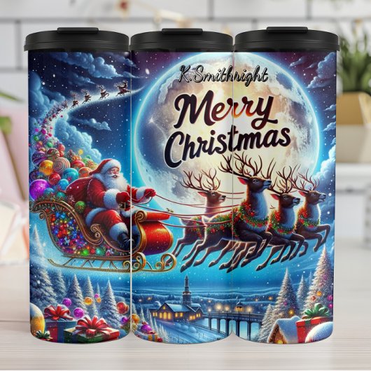 Kerstmanns Vreedzame Hemelreis Thermosbeker
