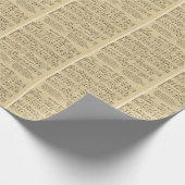 kerstmanolen, Christelijk, zolder nacht, Cadeaupapier (Hoek)