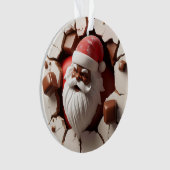 Kerstmanornament met Festieve Vrolijkheid Ornament (voorkant)