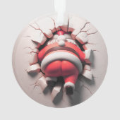Kerstmanornament met Festieve Vrolijkheid Ornament (achterkant)