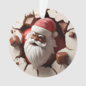 Kerstmanornament met Festieve Vrolijkheid Ornament (voorkant)