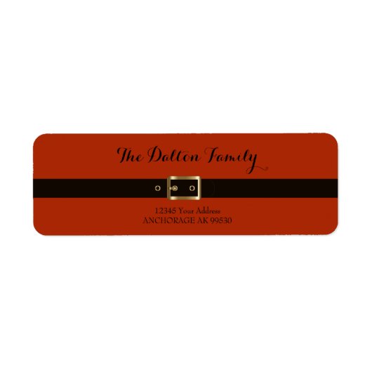 Kerstmanpak, Kerstmis Etiket (Voorkant)