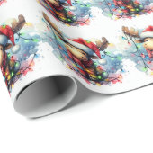 kerstmanpapier cadeaupapier (Rol Hoek)