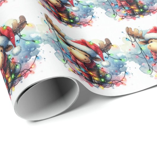 kerstmanpapier cadeaupapier (Rol Hoek)