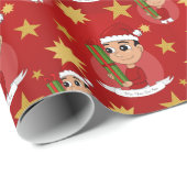 kerstmanpapier voor cartoon cadeaupapier (Rol Hoek)