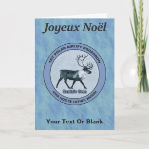 Kerstmans 1e Poolse Luchtbrug Sqdn - Gedempt Feestdagen Kaart