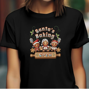 Kerstman's Baking Crew Kerstkoekjes T-shirt